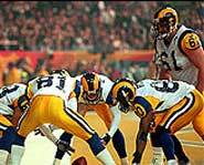 Rams celebrate another TD.