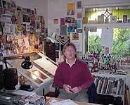 Bob in his studio.