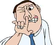 It's snot a good idea to pick your nose.