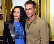 Julia Roberts with Brad Pitt in support of The Mexican.