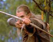 Lord of the Rings - sticks and stones may break my bones but that bow's gonna put someone's eye out.