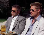 George and Brad in Ocean's 11.