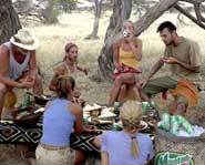 Samburu chows down on a picnic