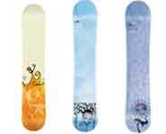 K2 Kandi Snowboards are made especially for girl snowboarders.
