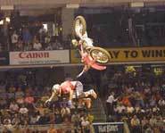Carey Hart gets big air at the X Games.