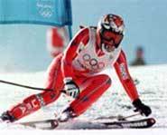 Picabo goes flying.
