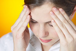 Headaches happen when blood vessels are constricted in your brain.