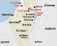 Israel is located north of Egypt.