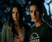 Shia starred with Megan Fox in Transformers.