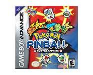 The Pokemon Pinball Ruby & Sapphire video game for the Nintendo Gameboy Advance lets you collect 'em all!