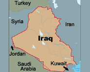 Iraq is a middle eastern country near the Persian Gulf.