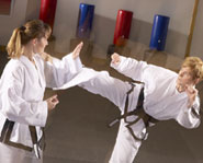 Tae Kwon Do is a form of martial arts that combines kicking and punching.