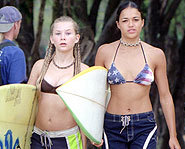 Mika Boorem stars in the surf flick, Blue Crush.