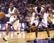 Allen Iverson of the Philadelphia 76ers is trying to lead his team to an NBA title.