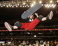 Picture of Shaun White, who stars in the snowboarding movie called The White Album.