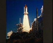 The Space Shuttle Challenger.