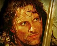 Viggo Mortensen as Aragorn/Strider in The Lord of the Rings.