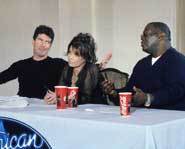 Simon Cowell, Paula Abdul and Randy Jackson judged American Idol.