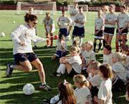 Mia Hamm is a great P.E. teacher.