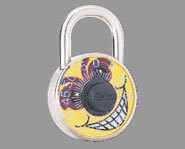 This lock has attitude.