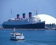 The Queen Mary is now a motel, restaurant and shop.