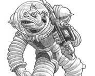 Illustration, artwork and drawings. (Spaceship Zero)