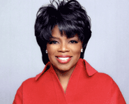 Oprah gives to many people around the world.