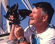 Let the stars guide you with the sextant.