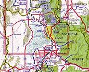 Road map shows people where they can travel, as well as other linear features.