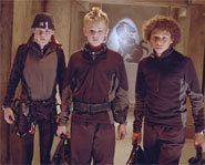 Kristen Stewart, Max Theiriot and Corbin Bleu star as Maddy, Gus and Austin in Catch That Kid.