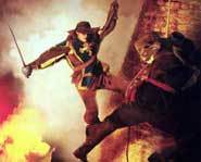 Heroics and bad dialogue.