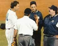 Managers and umpires don't always agree.