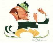 The famous sports logo for Notre Dame.