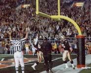 Celebrating a big touchdown.