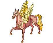 Pegasus is a mythical winged horse.