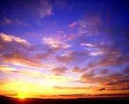 A beautiful sunset.