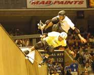 Tony and Andy win gold in the vert competition.