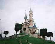 One of the many attractions at Disneyland Paris.