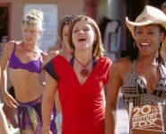 American Idol singers Justin Guarini and Kelly Clarkson star in the musical From Justin to Kelly.