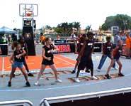 The Heat's Junior Cheer Squad at Rhythm and Rims in Miami.