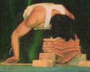 Martial arts stunts like breaking boards requires professional training, hand speed and properly set up boards.