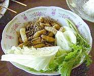 Roasted mealworm.