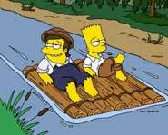 River rafting on a river with a raft.
