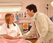 Friends - Rachel Green & Ross Geller at the hospital.