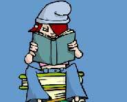 Cindy chilling with a book