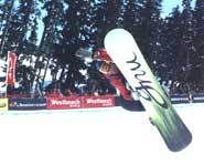 Gettin' some air on the slopes.