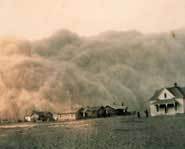 A dust heading to Texas in 1935.