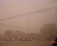 China is hit by a dust storm.