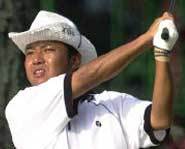Shingo has a great swing and an even better hat.