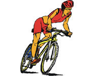 Cycling is one of the three events, along with cycling and running in a triathlon.